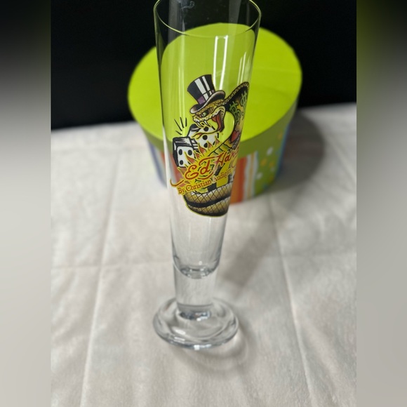 Ed Hardy By Christian Audigier Las Vegas “Snake” Pilsner Beer Glass 🐍 - Picture 5 of 10